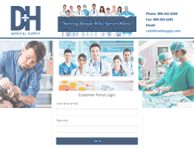 Tablet Screenshot of dhmedsupply.com